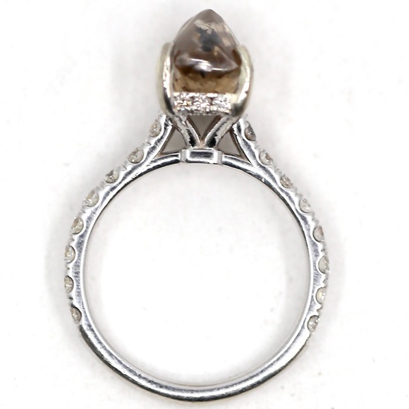 5.14 Carat Rough Diamond Engagement Ring - Picture 6 of 10